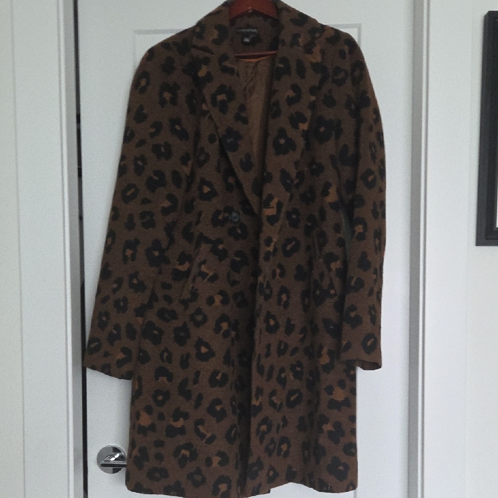 Long Tall Sally Brown Leopard  Jacket